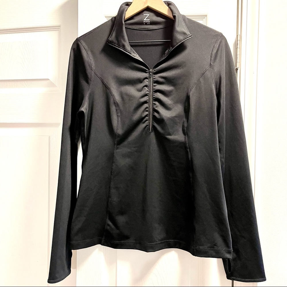 Z By Zella Athletic Half-Zip in Black Size M